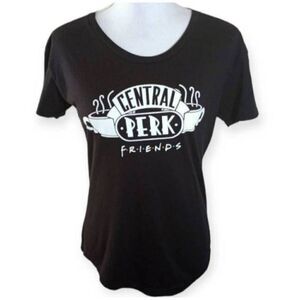 FRIENDS CENTRAL PERK BLACK T-SHIRT SZ.S EUC.